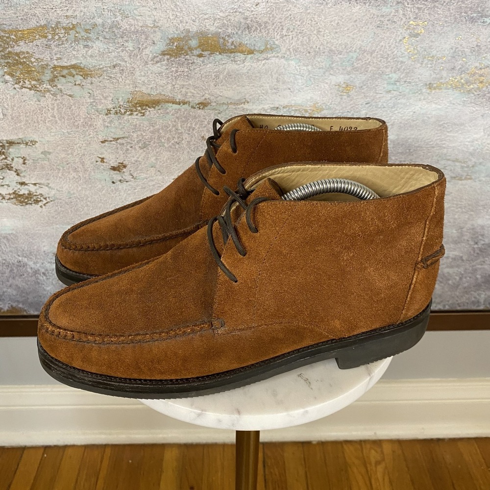 Cole Haan City Chukka Boots Mens Size 8 E Brown Suede Ankle Vibram Sole